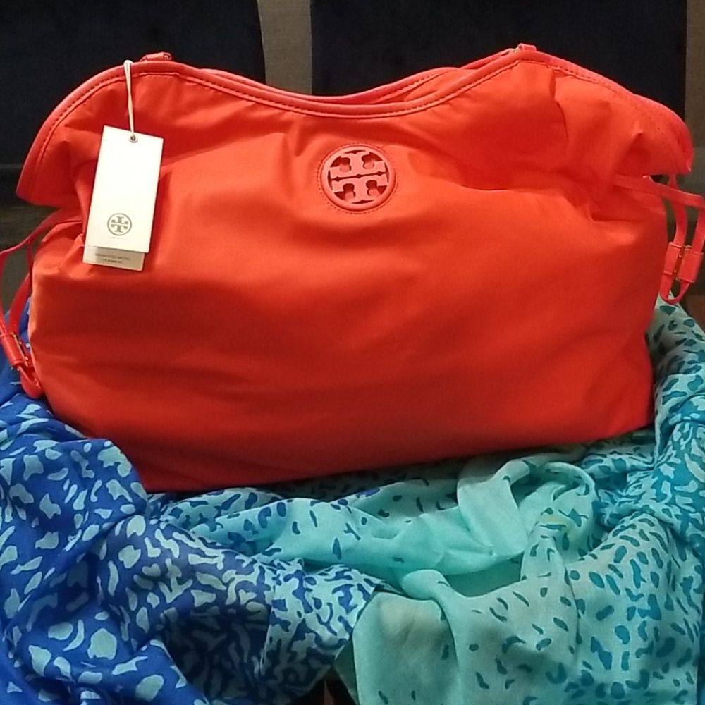 Tory Burch Nylon Tote  Bag